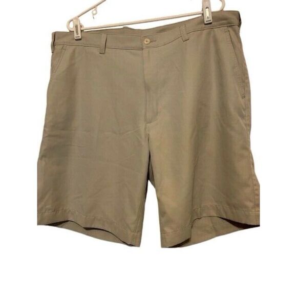PGA TOUR SIZE 40 BEIGE GOLF SHORTS - Picture 2 of 3